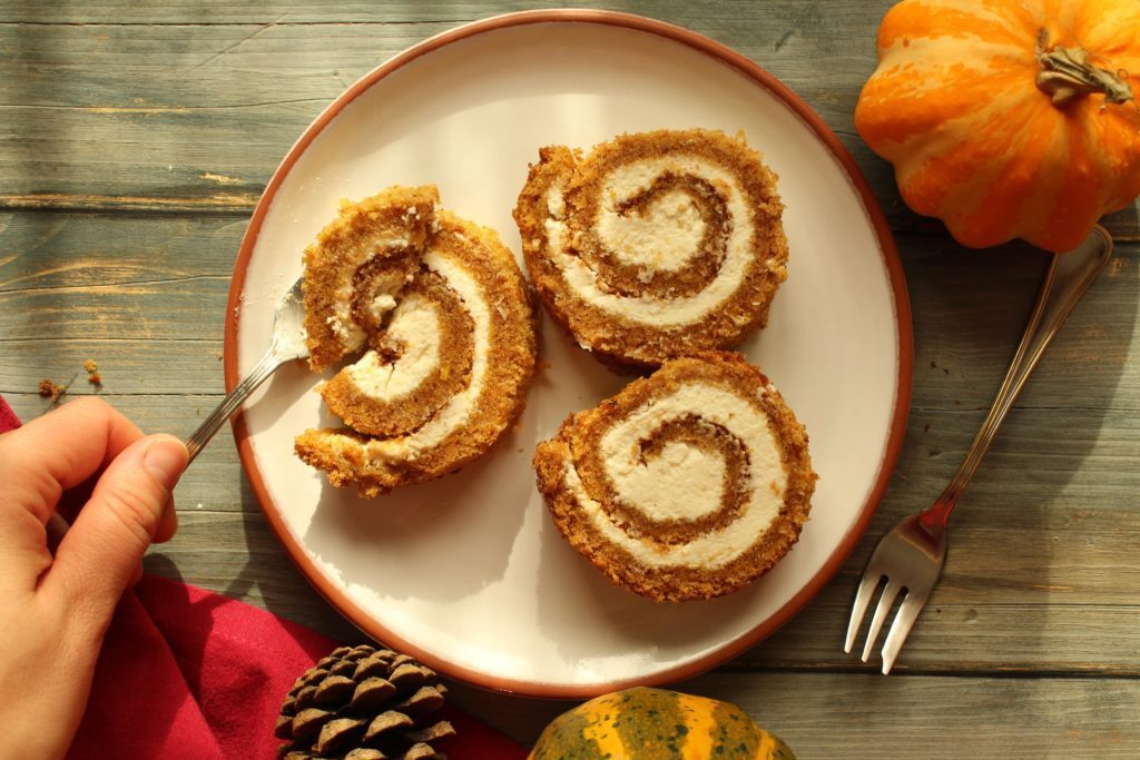 Rotolo alla zucca con crema al mascarpone