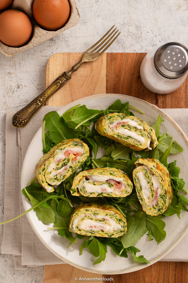 Rotolo di frittata alle zucchine