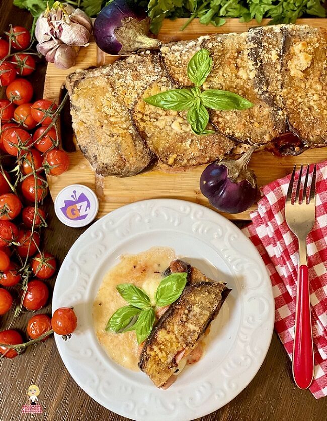 Rotolo di melanzane al forno light