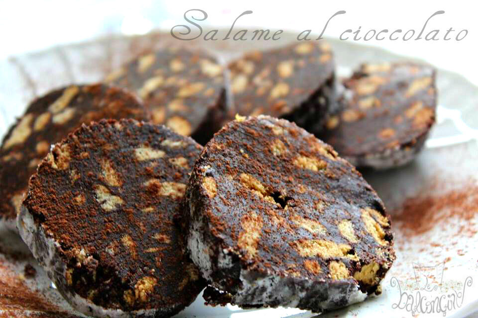 Salame al cioccolato semplice e velocissimo da preparare!