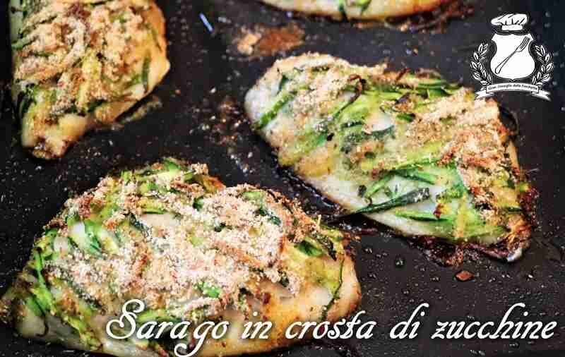 Sarago in crosta di Zucchine