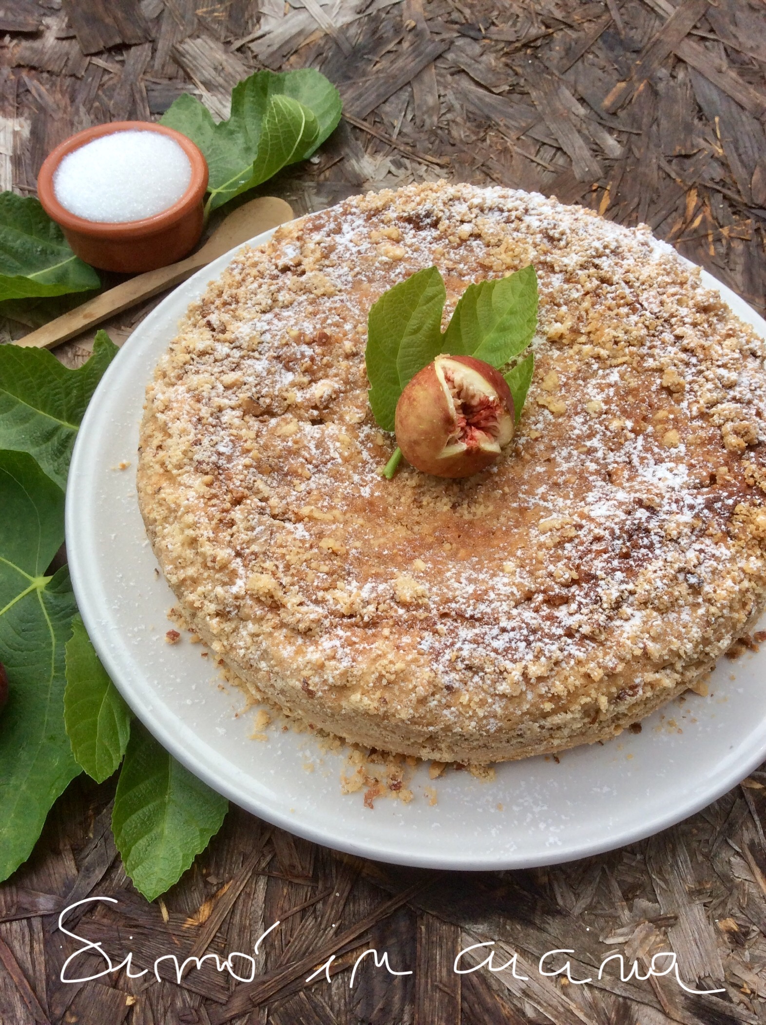 Sbrisolona con confettura di fichi