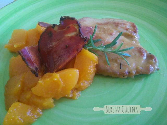 Scaloppina o involtino prosciutto e melone