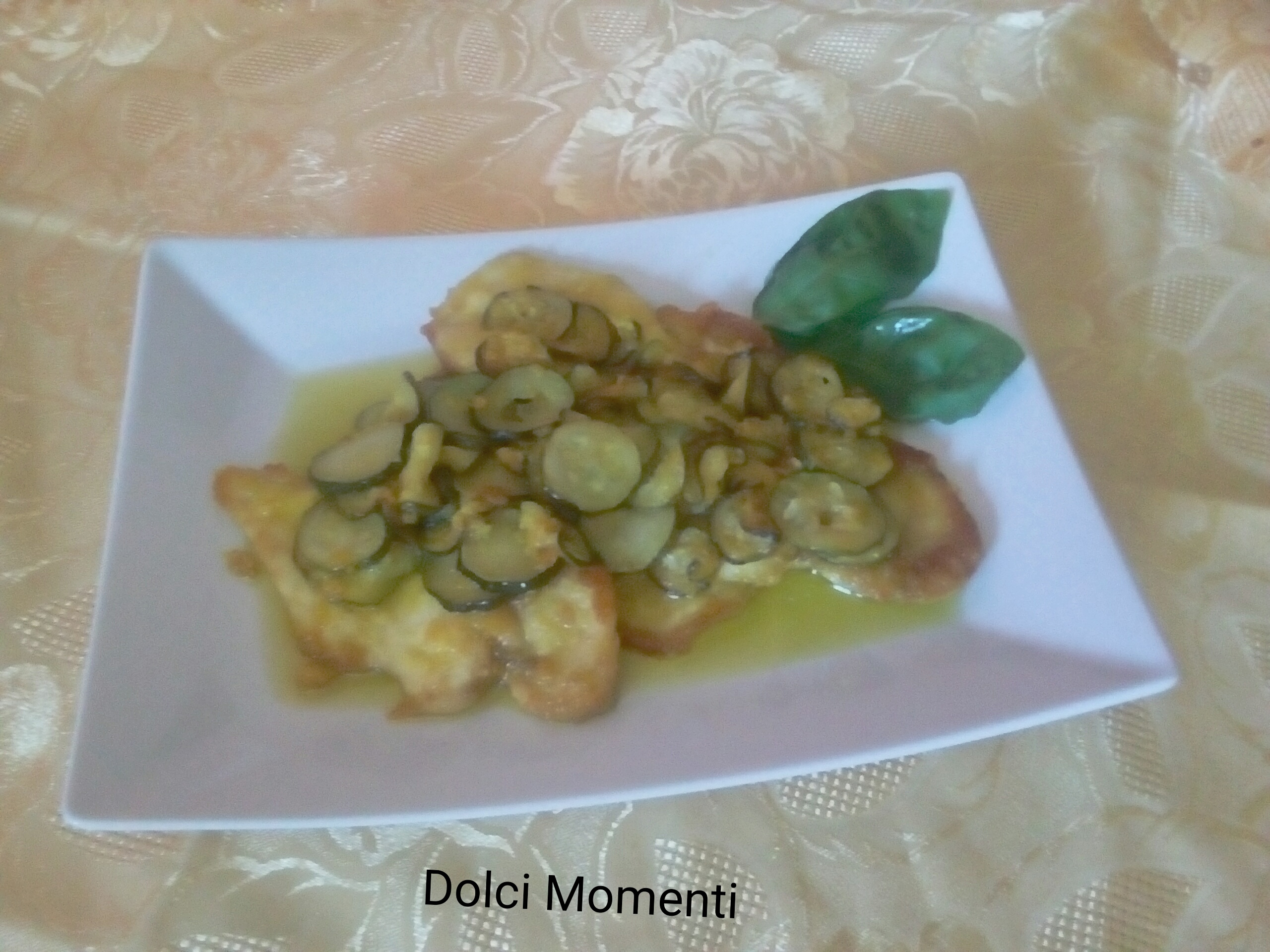 Scaloppine con zucchine allo zafferano
