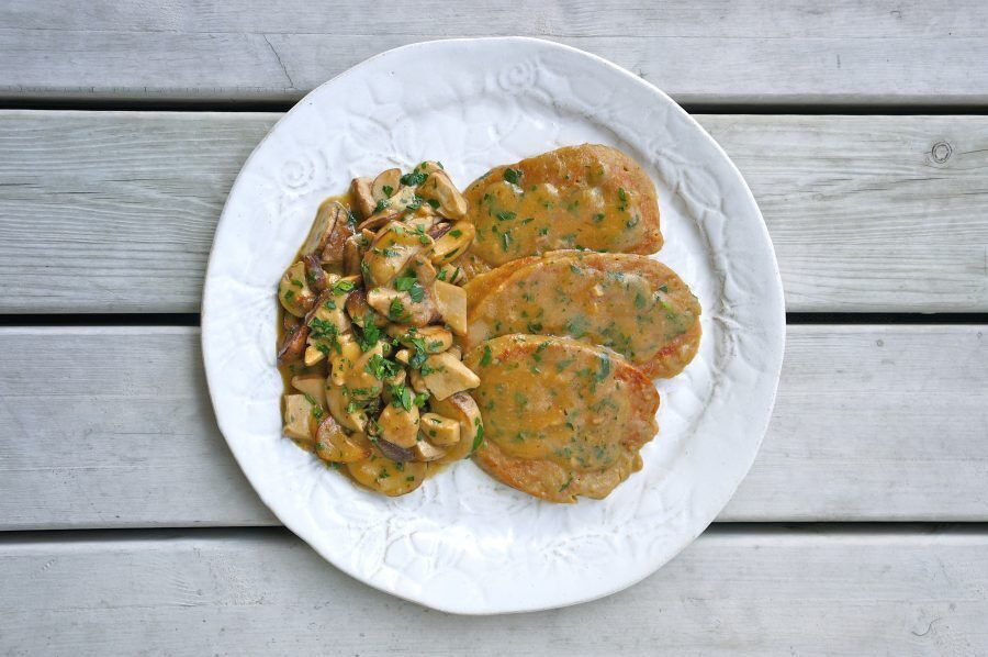 Scaloppine panna e funghi porcini