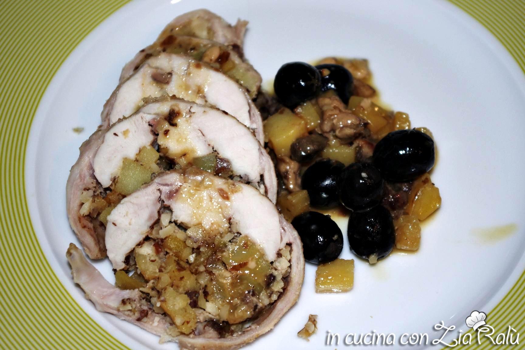 Sella di coniglio ripiena arrosto