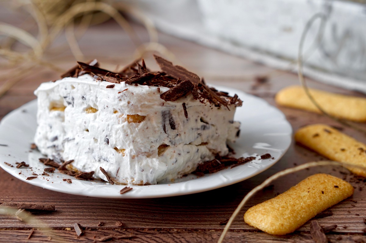 Semifreddo di pavesini al cioccolato