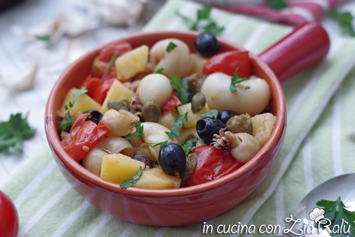 Seppioline e patate alla mediterranea