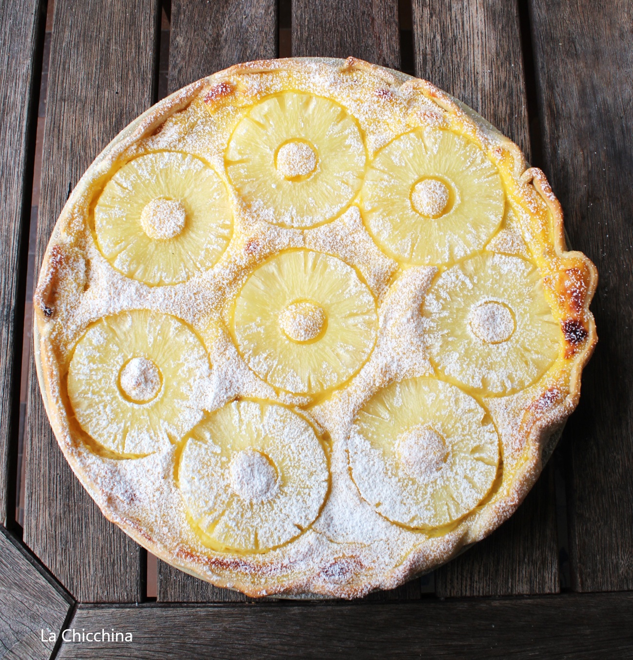 Sfoglia con crema ed ananas