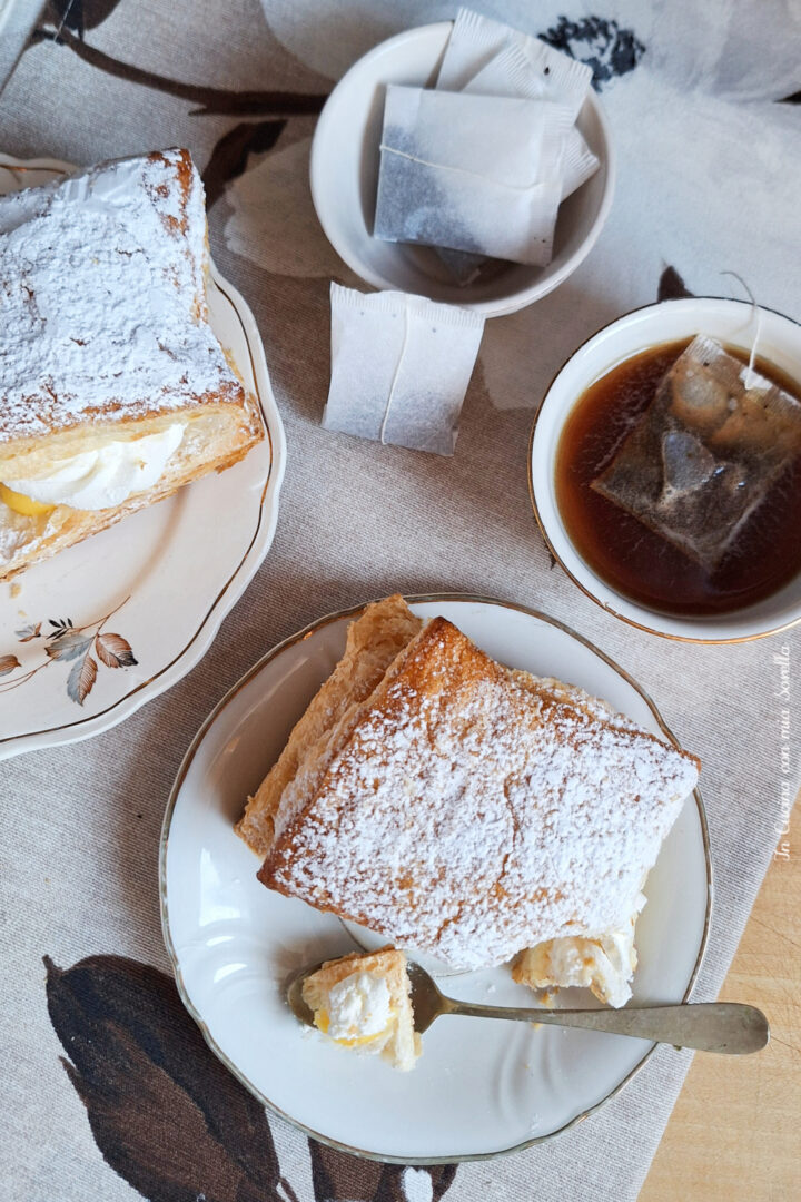 Sfogliatine con panna e crema