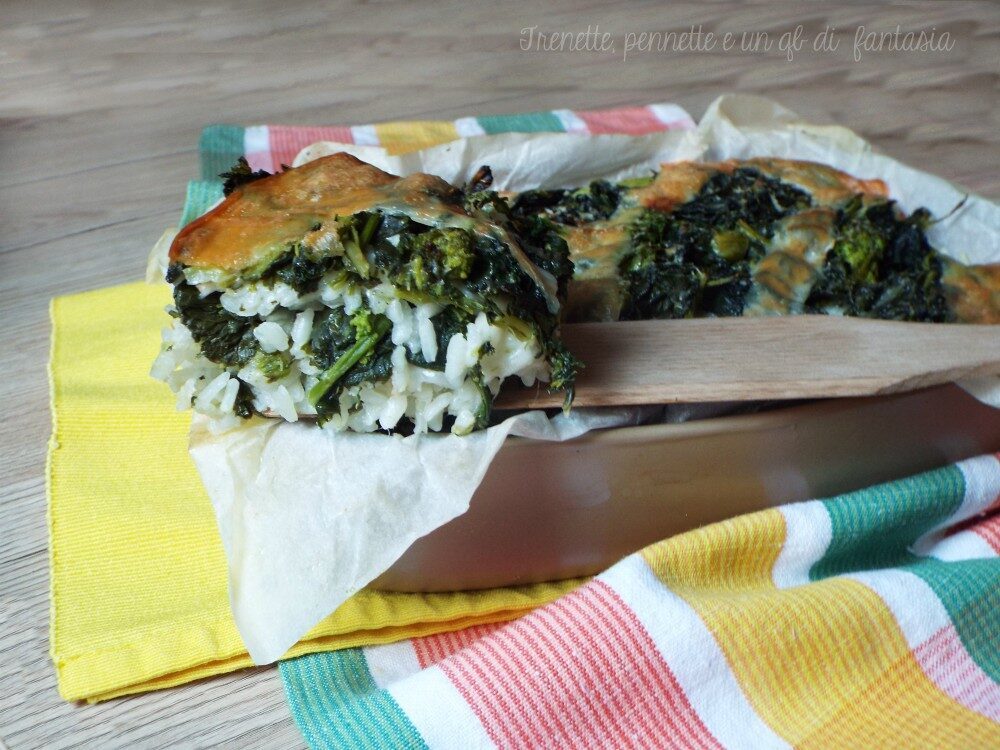 Sformato di riso con broccoletti piccanti