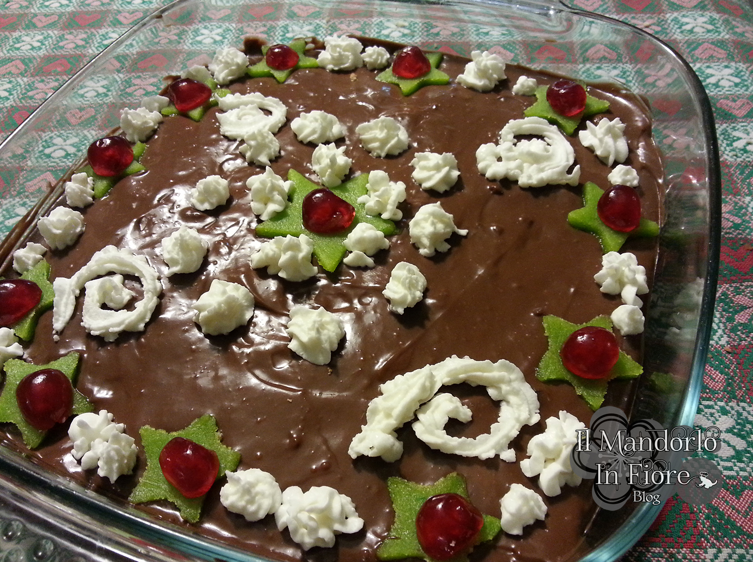 Sformato dolce agli amaretti e cioccolato