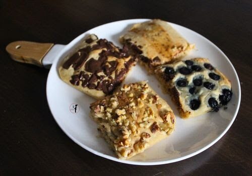 Sheet pan pancake in friggitrice ad aria: ovvero un pancake gigante vegetale in 4 gusti