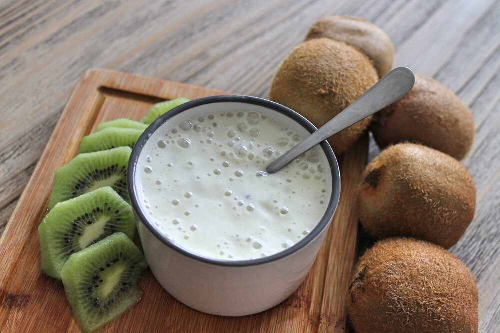 Smoothie al latte di cocco e kiwi