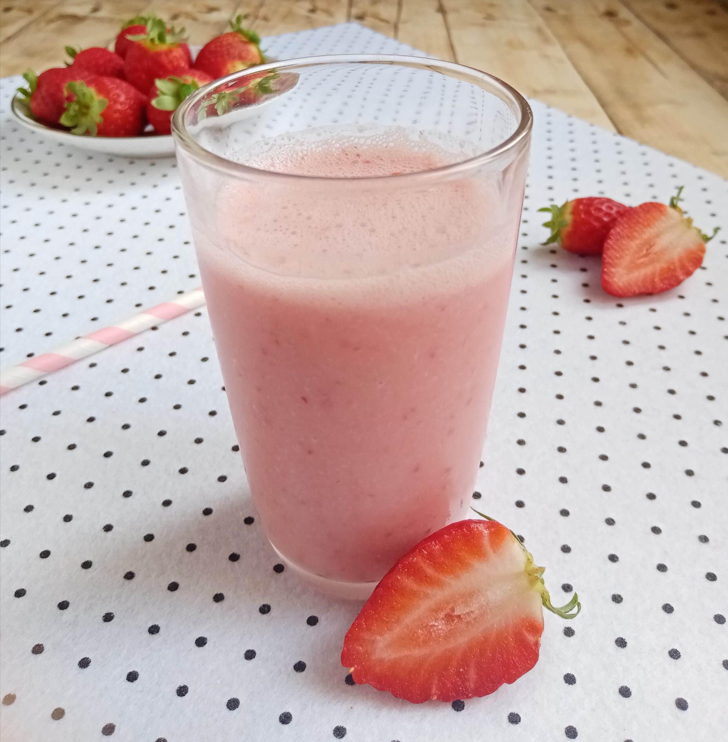 Smoothie cocco e fragole