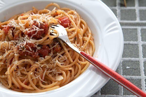 Spaghetti alla rustica della titta