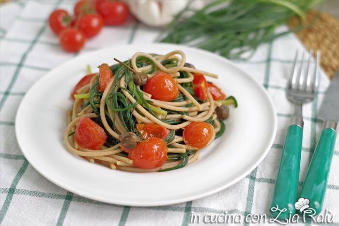 Spaghetti alla san giuannidde e agretti