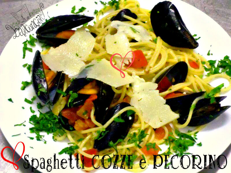 Spaghetti cozze e pecorino