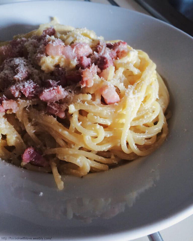 Spaghetti cremosi alla carbonara
