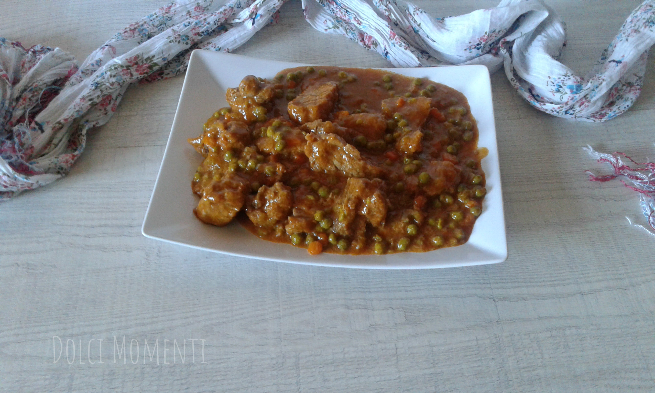 Spezzatino con i piselli