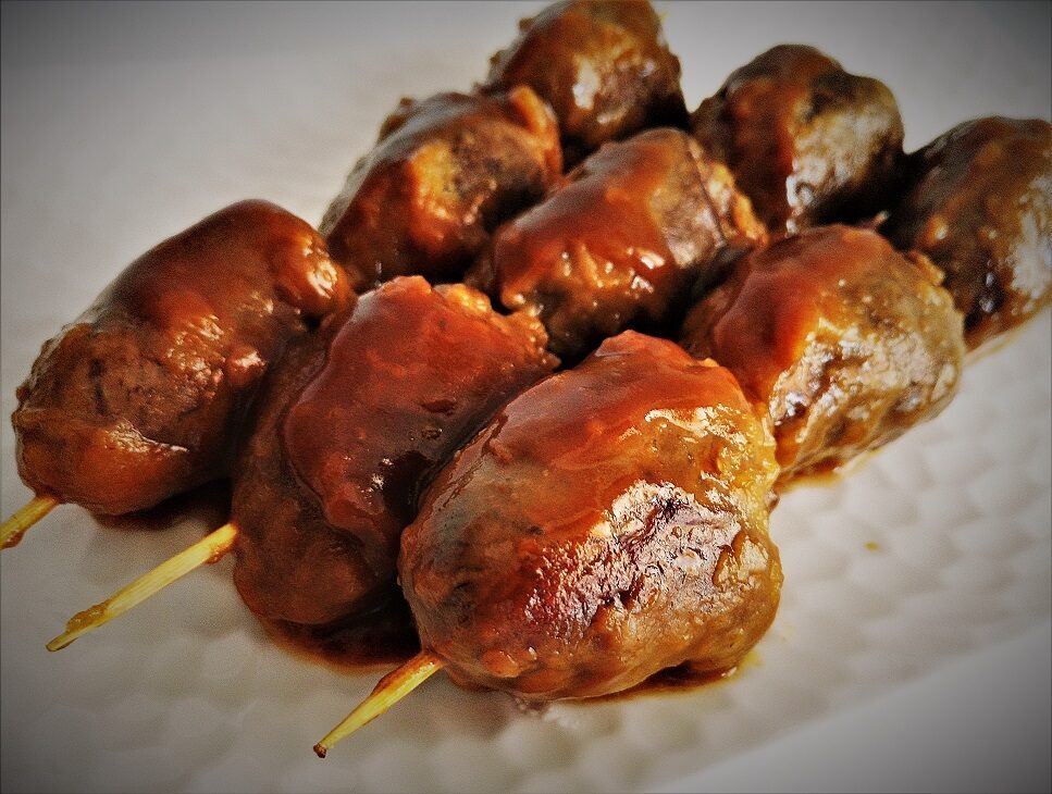 Spiedini di cuori di pollo all’orientale