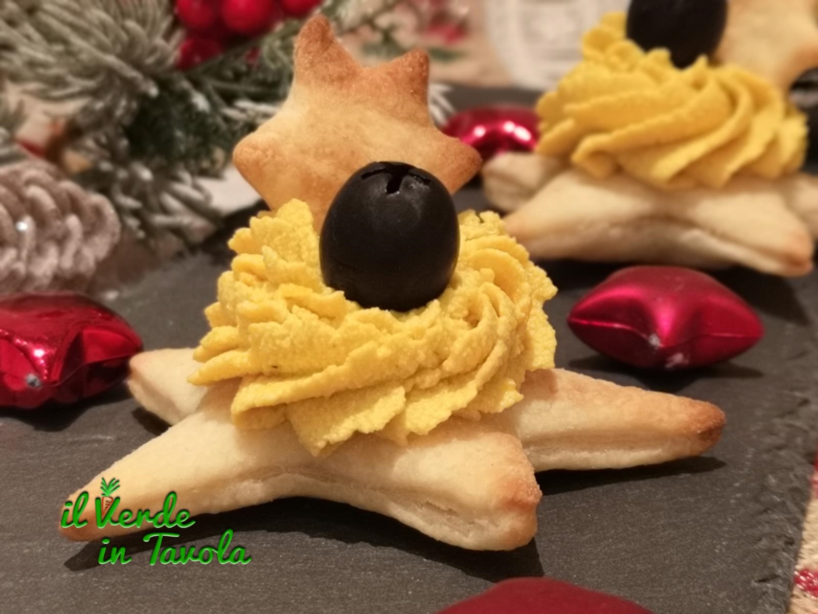Stelle di sfoglia vegan con mousse di zucca e tofu la ricetta