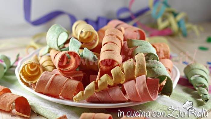 Stelle filanti colorate -ricetta di carnevale
