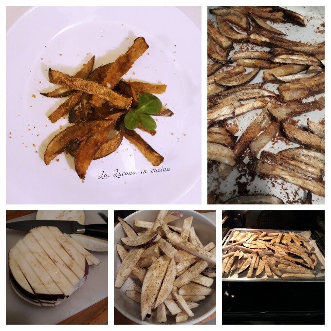 Stick di melanzane al forno senza uova