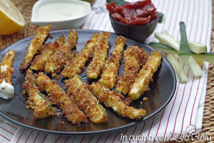 Stick di zucchine croccanti al forno veg