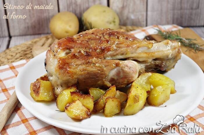 Stinco di maiale al forno con precottura