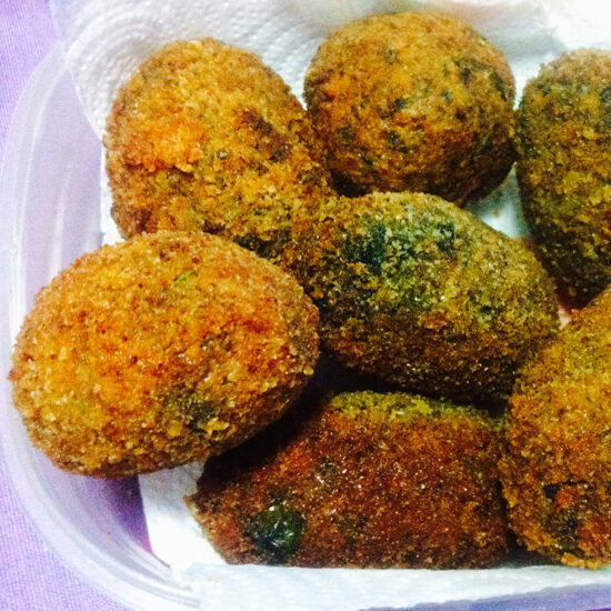 Supplì al nero di seppia