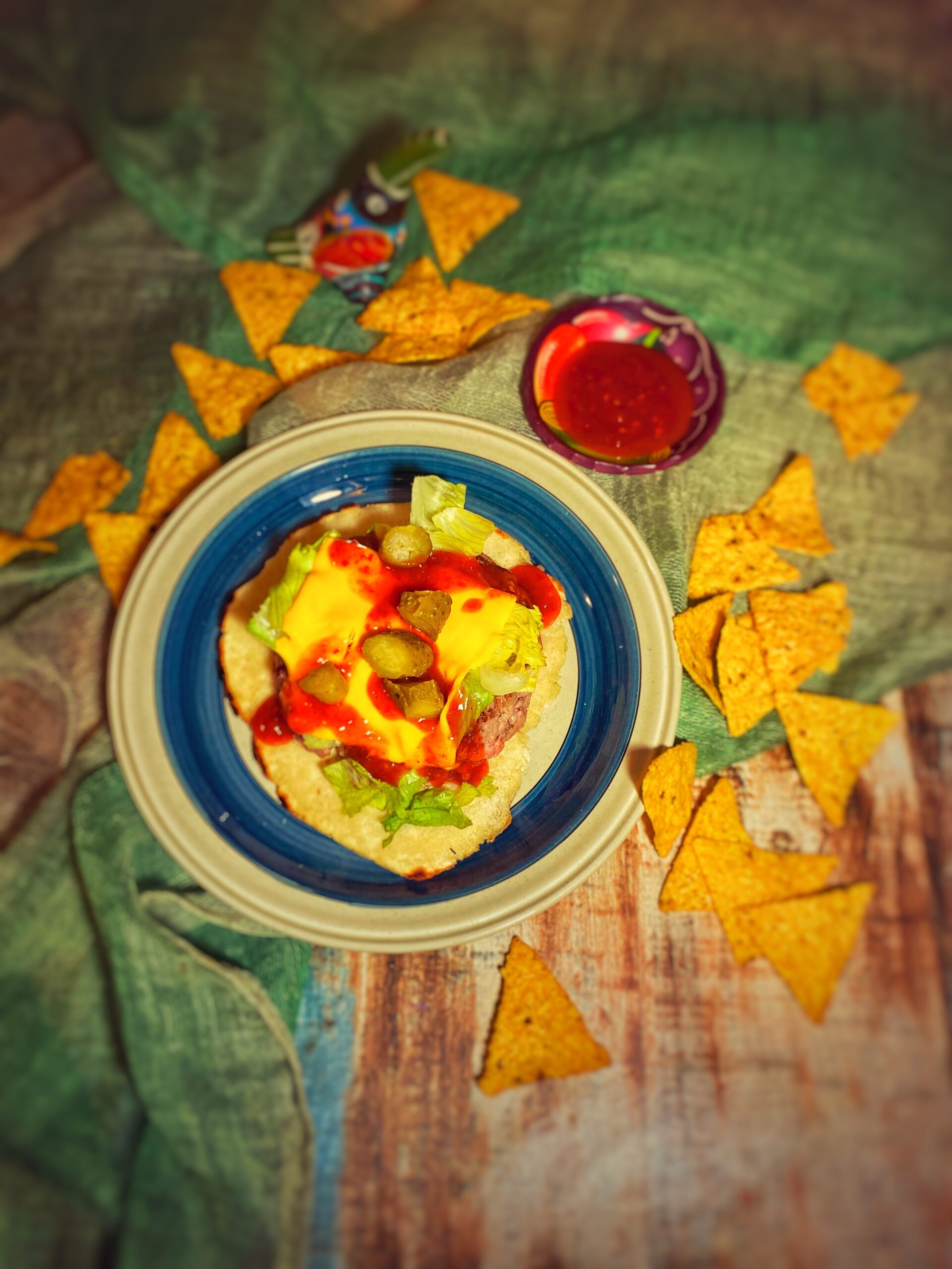Taco burger