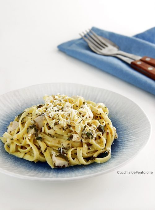 Tagliatelle agli agrumi e pesce spada