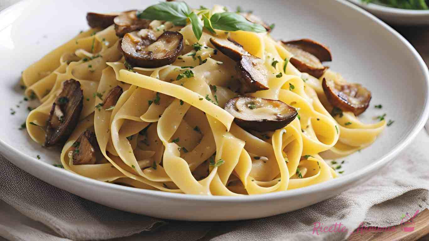 Tagliatelle ai funghi shiitake