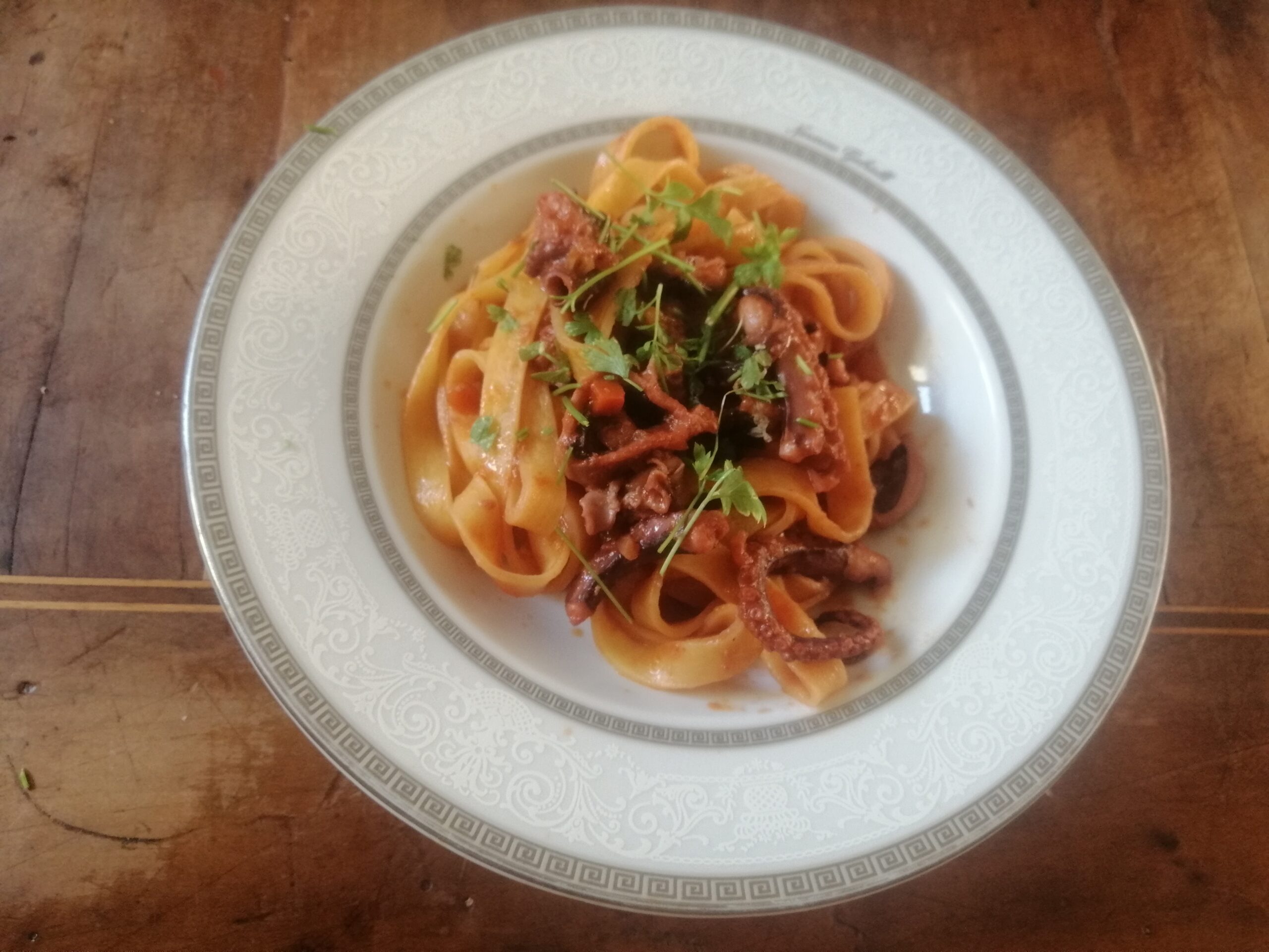 Tagliatelle al polpo