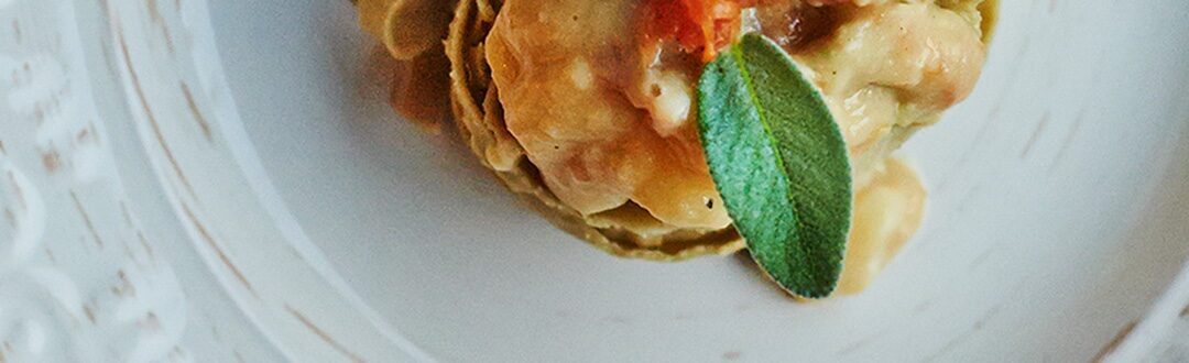 Tagliatelle di soia, zucca e pere