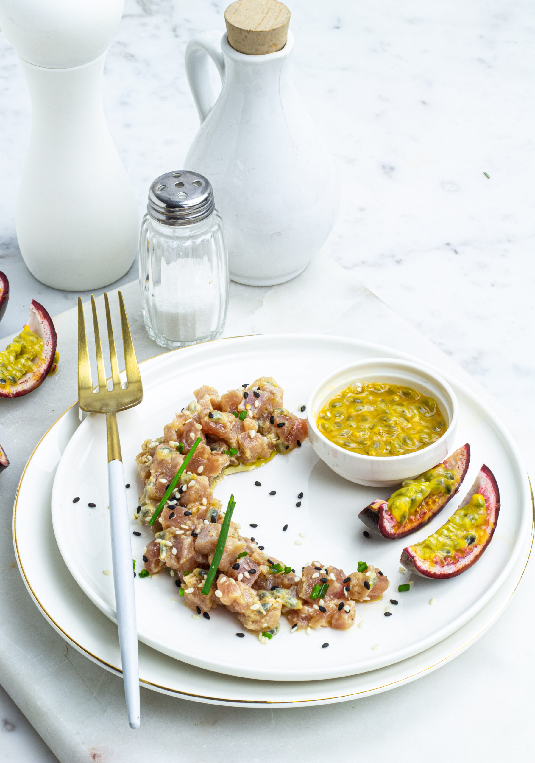 Tartare di tonno al frutto della passione