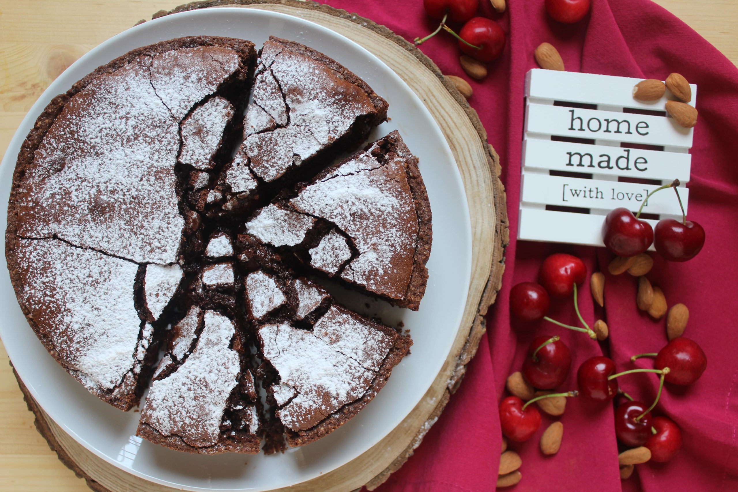Tarte fondente e ciliegie