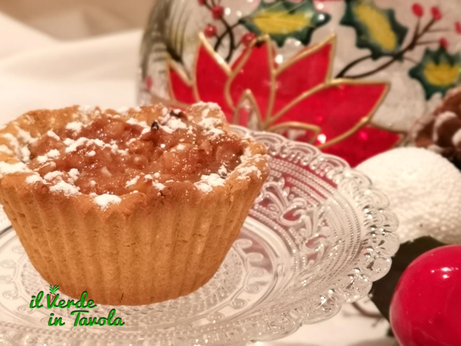 Tartellette vegan e gluten free con pere cannella e noci la ricetta