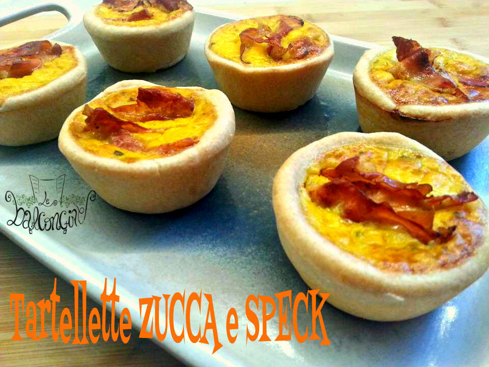 Tartellette zucca e speck
