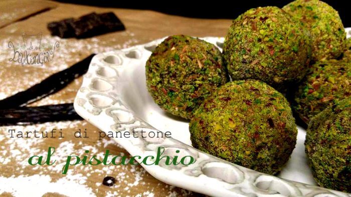 Tartufi al pistacchio: il riciclo più buono che ci sia