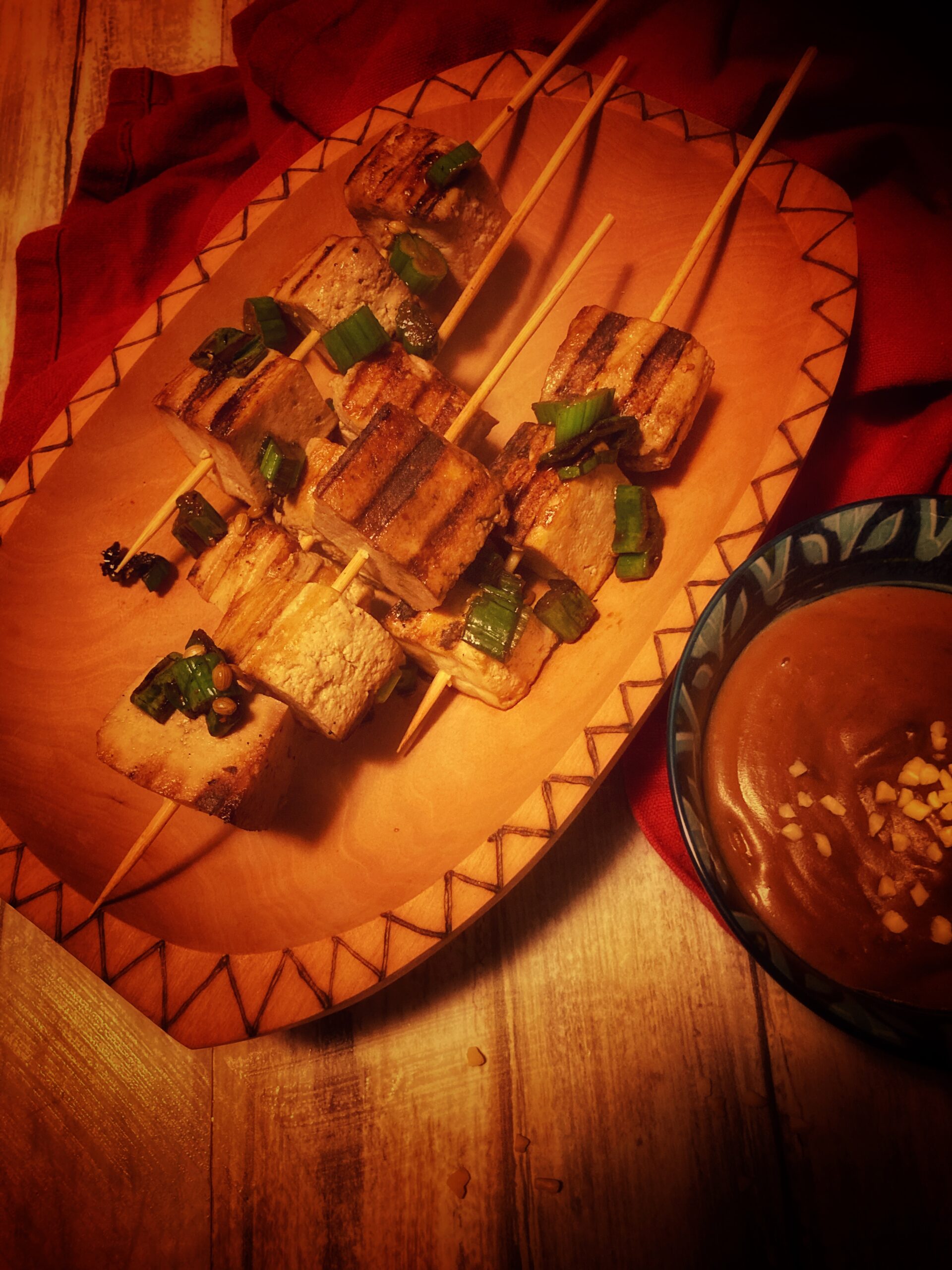 Thai tofu satay (thailandia)