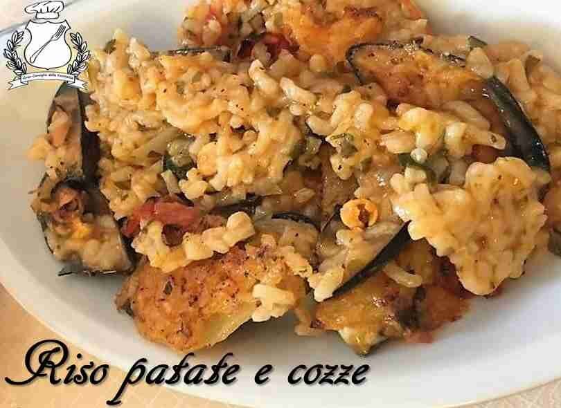 Tiella di riso patate e cozze
