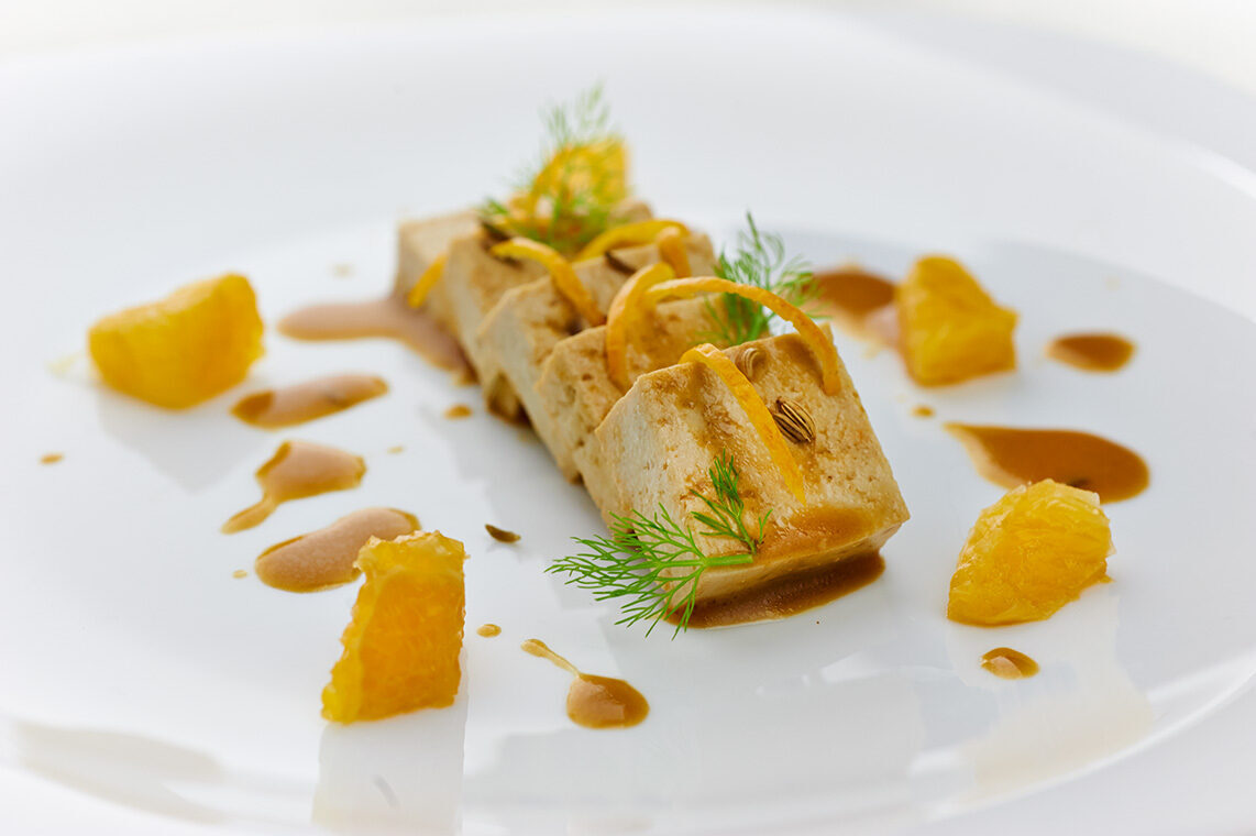 Tofu alla senape e arancia