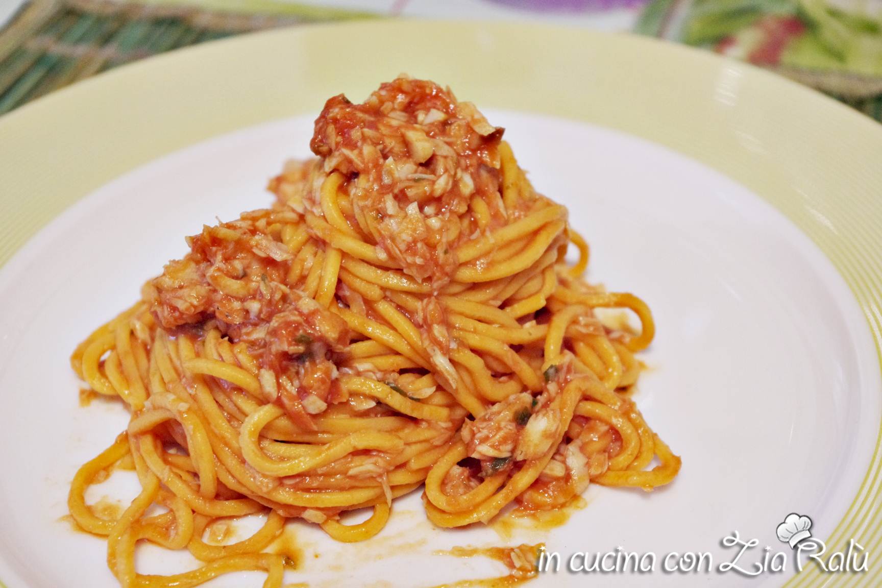 Tonnarelli rosa all’amalasunta di luccio