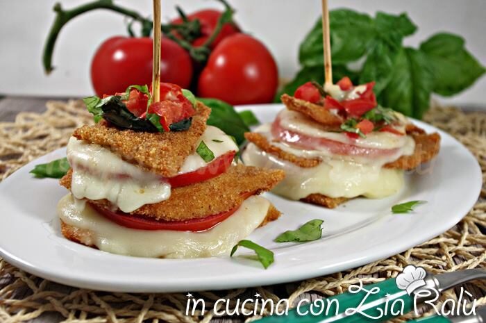 Torrette di pollo scamorza e pomodoro