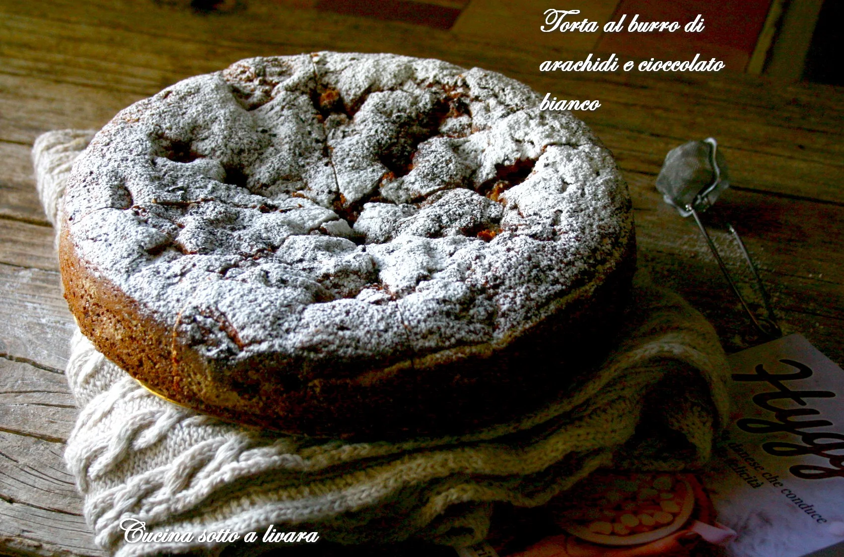 TORTA AL BURRO DI ARACHIDI E CIOCCOLATO BIANCO