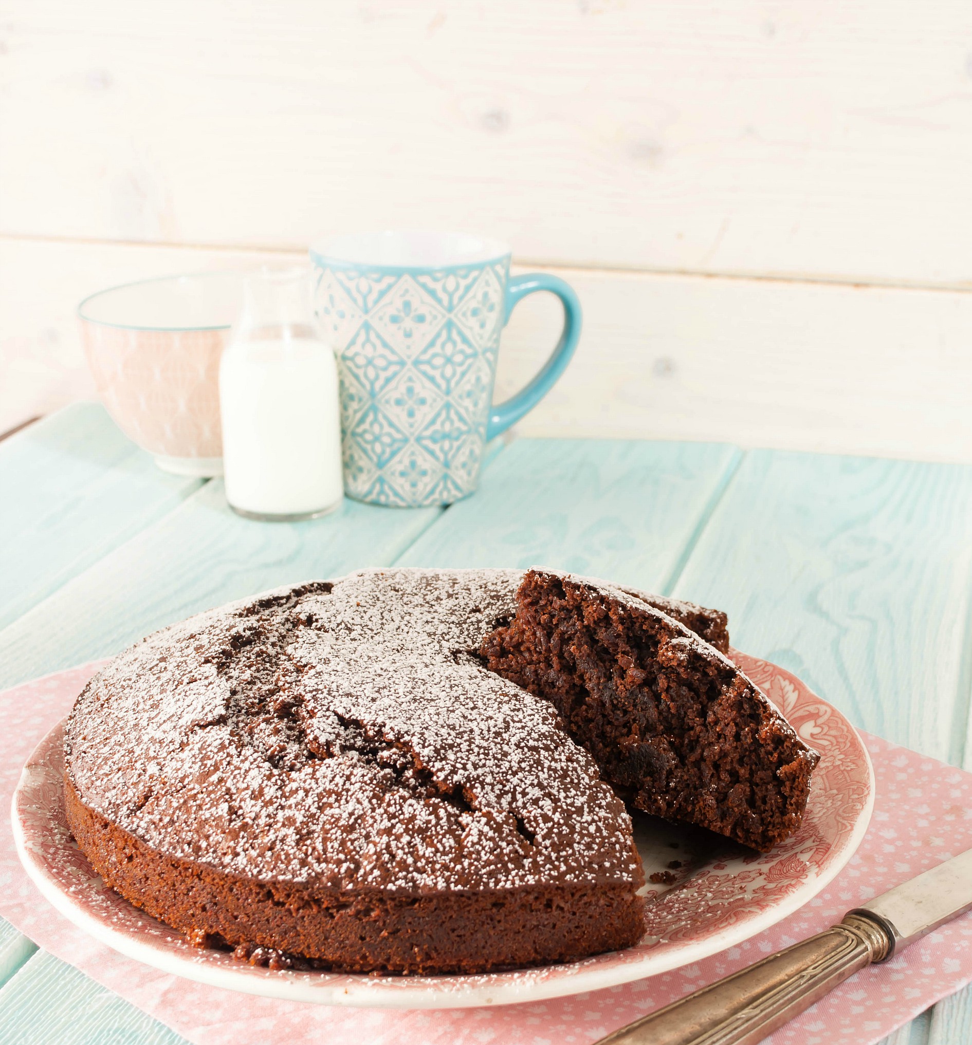 Torta al cacao senza uova e burro