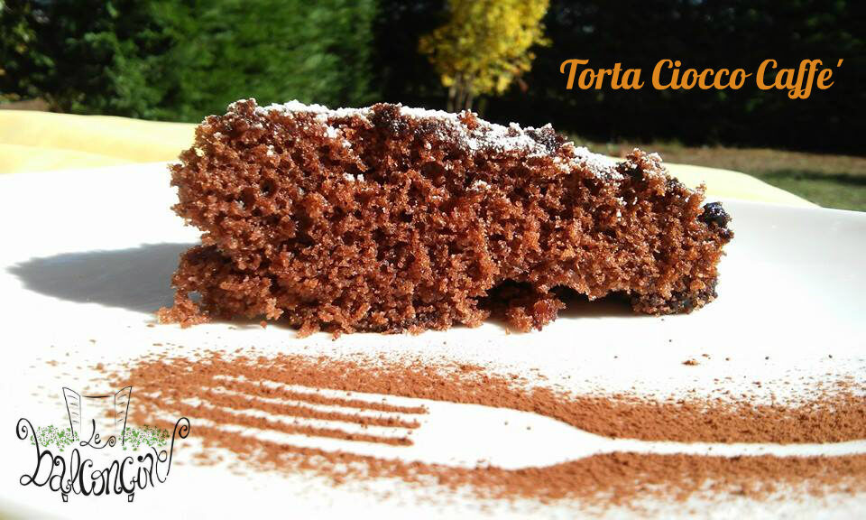 Torta al cioccolato e caffè