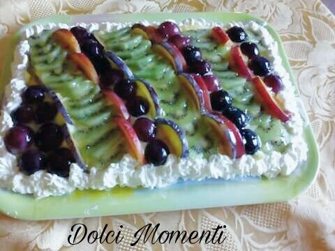 Torta alla frutta con crema pasticcera